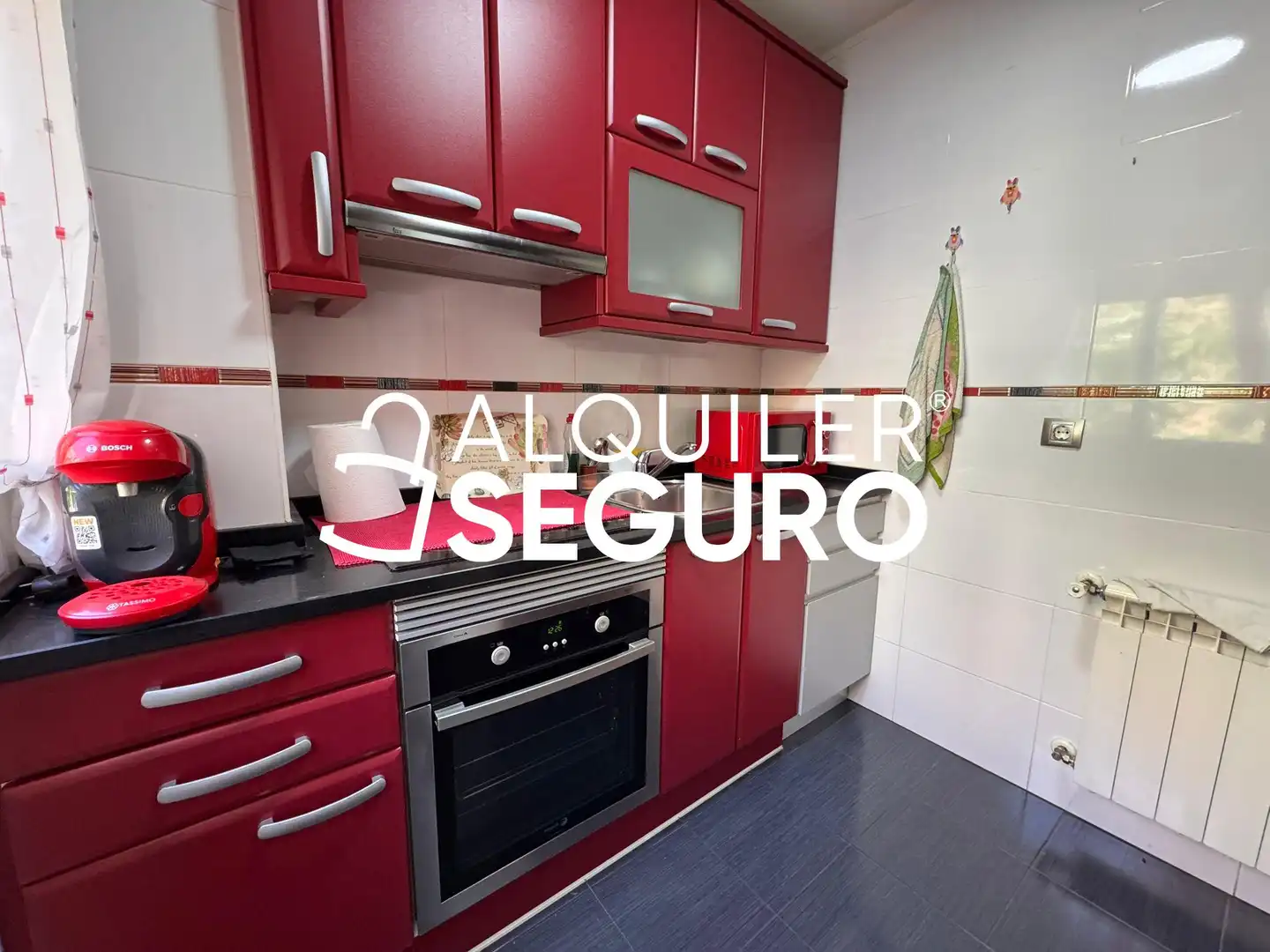 Küche von Wohnung zur Miete in Madrid mit Klimaanlage, Heizung und Möbliert
