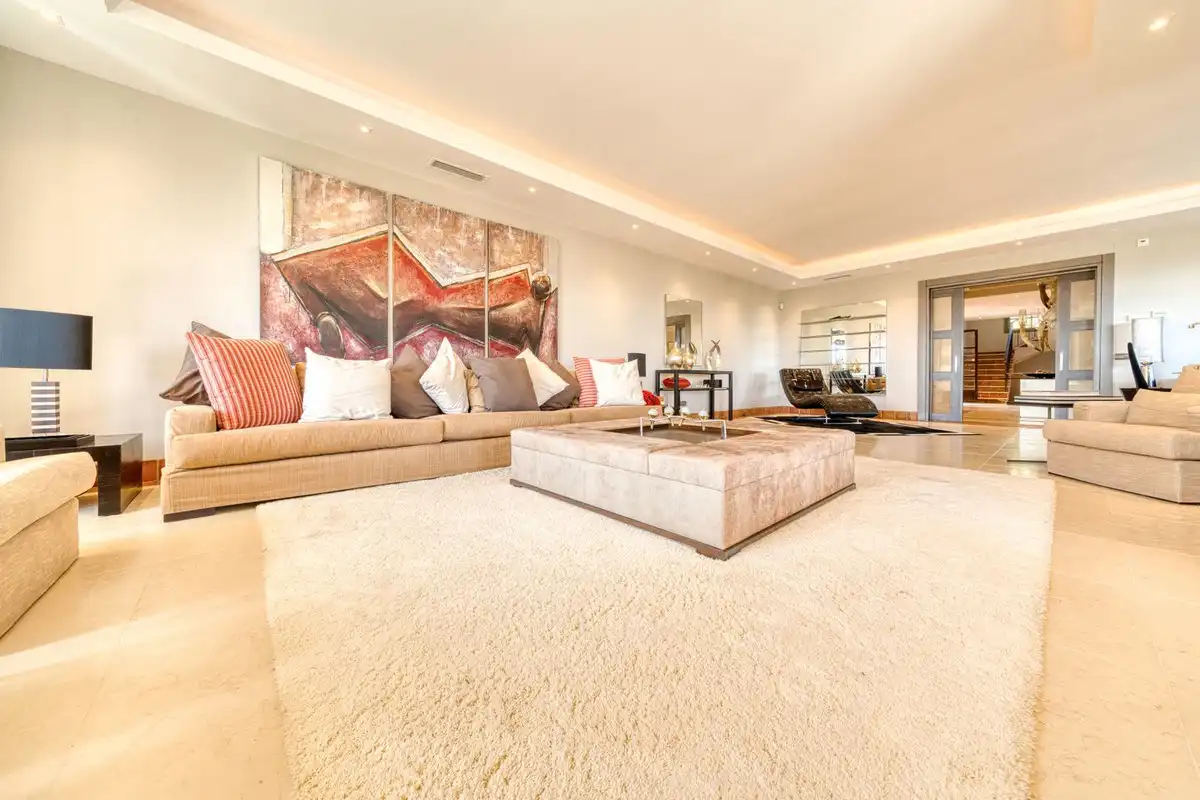 Sala de estar de Casa o chalet en venta en Sotogrande con Aire acondicionado, Jardín privado y Terraza
