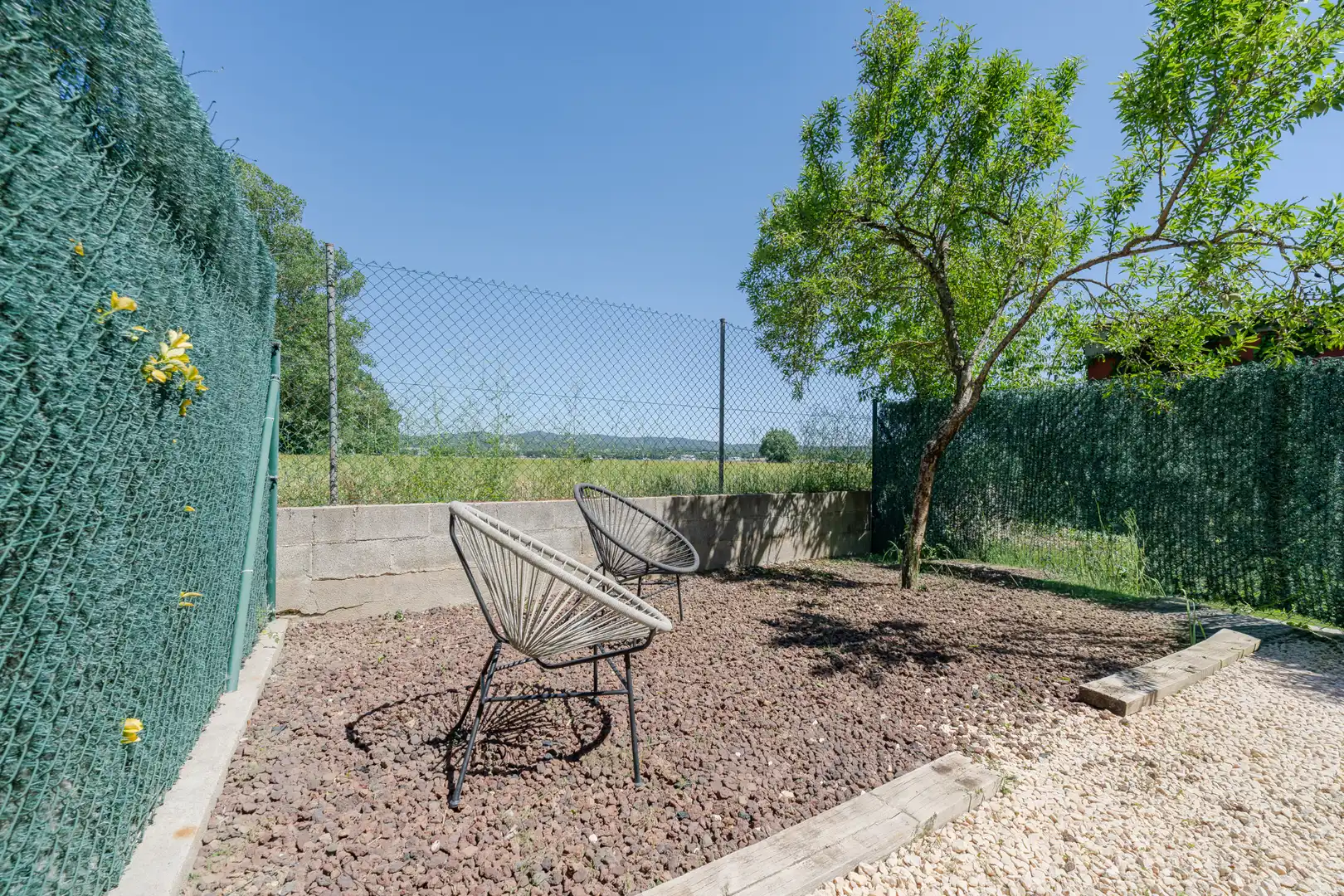 Terrasse von Einfamilien-Reihenhaus zum Verkauf in Vidreres mit Heizung, Möbliert und Ofen