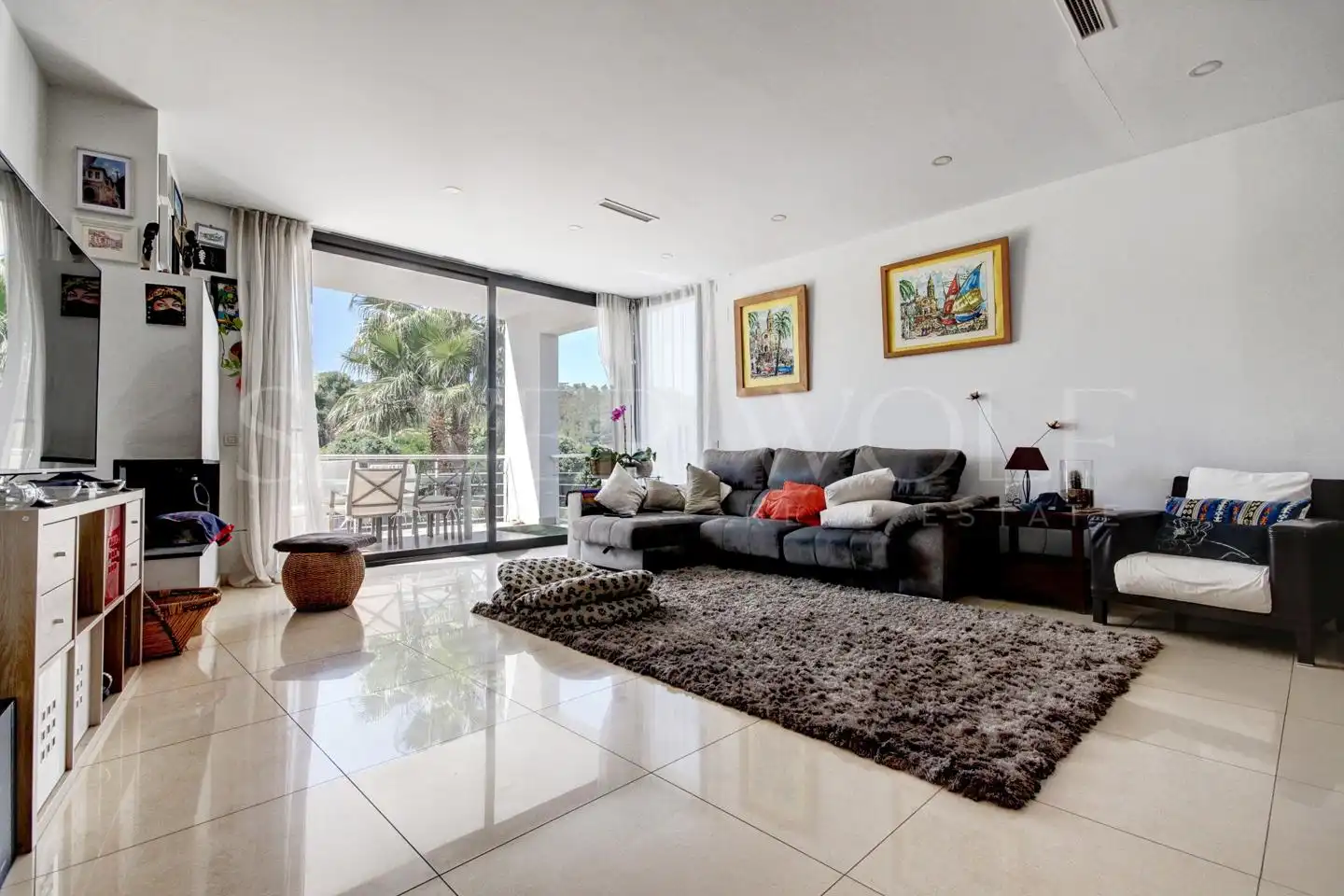 Living room of Houses for sale in Sant Pere de Ribes  with Air Conditioner, Private garden and Storage room