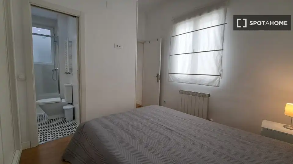 Bedroom of Apartments for share in Madrid  with Air Conditioner, Heating and Terrace