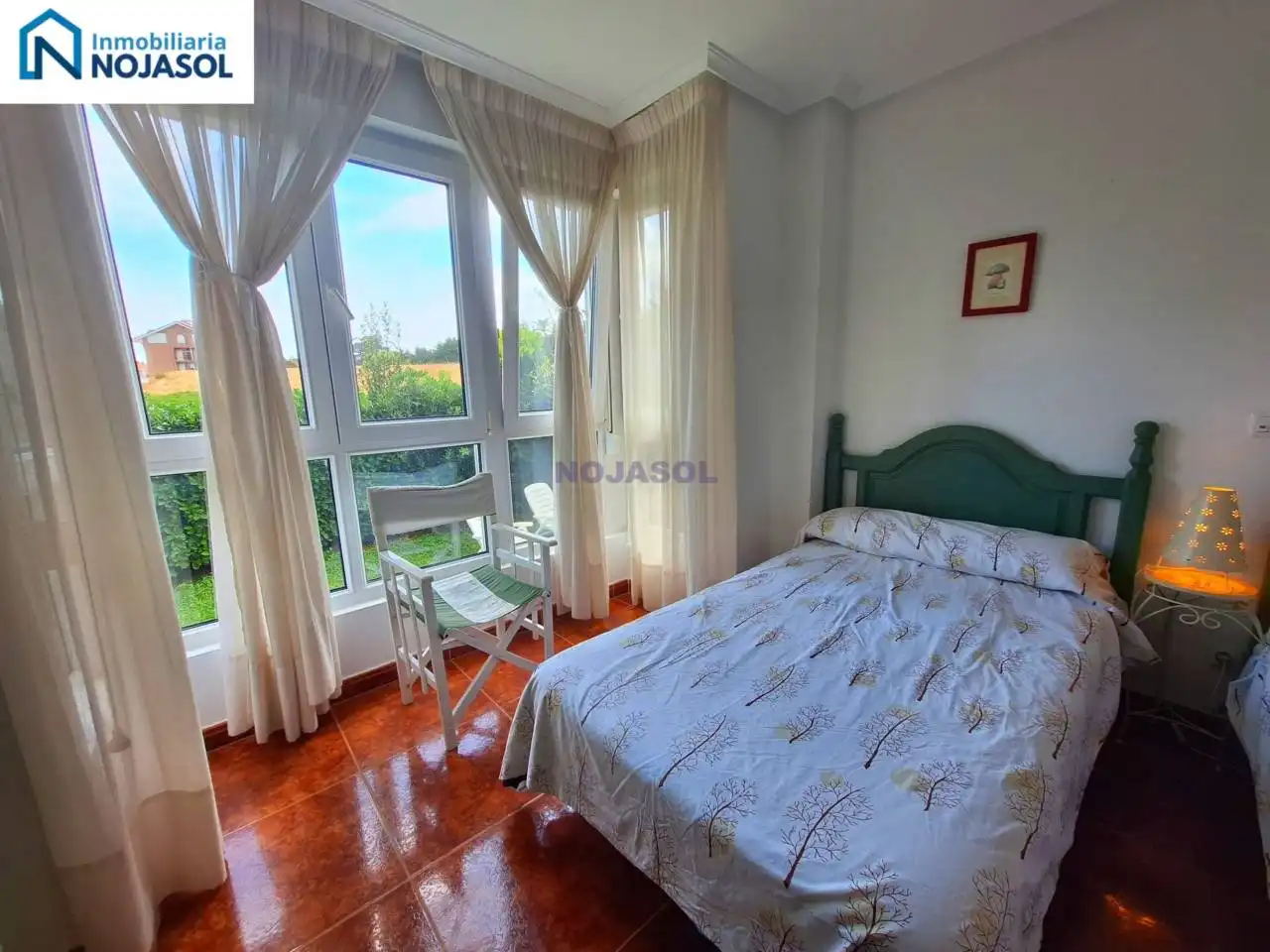 Schlafzimmer von Wohnung zur Miete in Noja mit Heizung, Privatgarten und Terrasse