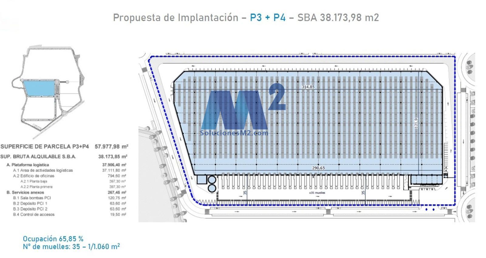Parkplatz von Fabrikhallen zum verkauf in Tórtola de Henares