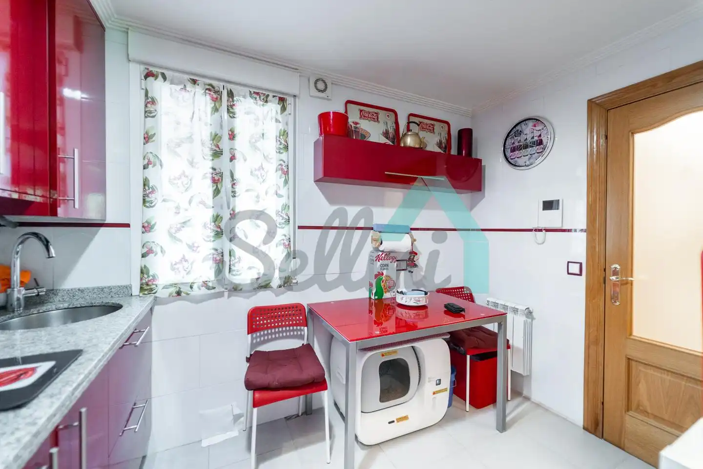 Küche von Wohnung zum Verkauf in Mieres (Asturias) mit Heizung, Abstellraum und Möbliert