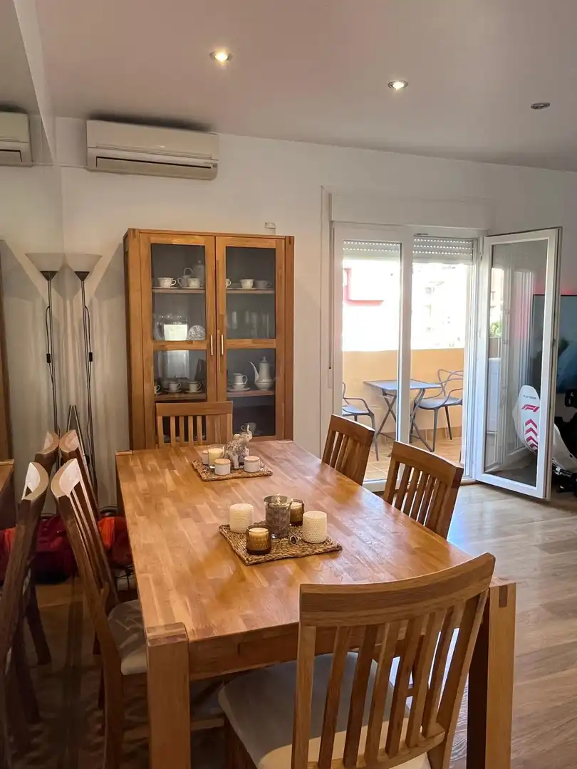Dining room of Apartments for rent in Roquetas de Mar  with Air Conditioner, Terrace and Furnished