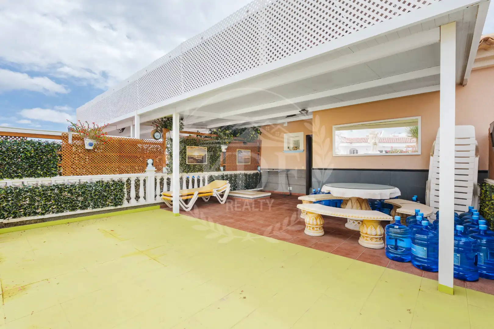 Terraza de Casa o chalet en venta en Granadilla de Abona con Aire acondicionado, Calefacción y Jardín privado