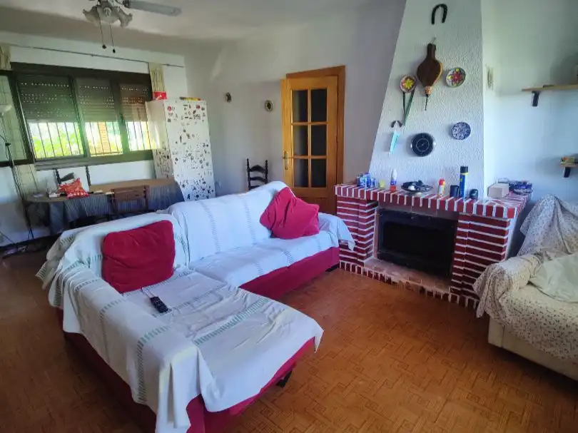 Sala de estar de Casa o chalet en venta en Peñascosa con Jardín privado, Terraza y Amueblado