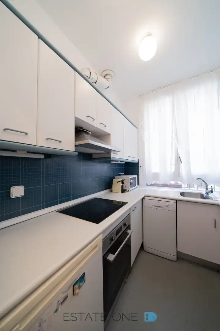 Kitchen of Office for rent in Madrid  with Air Conditioner, Heating and Balcony