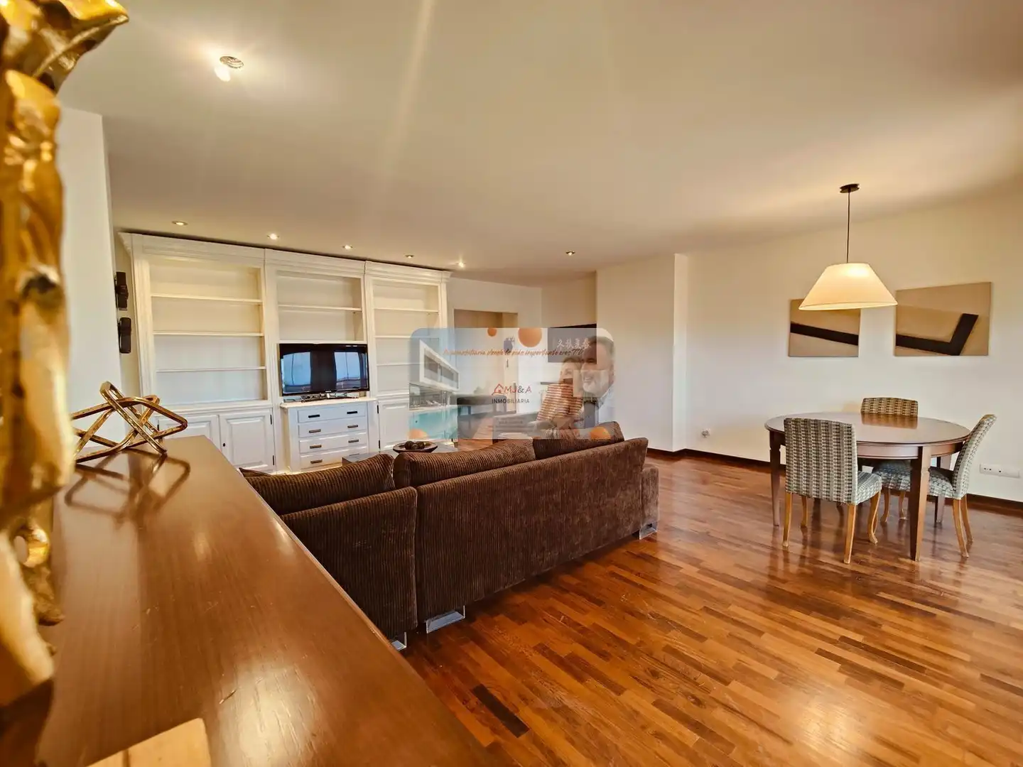 Sala de estar de Dúplex de alquiler en Castellón de la Plana / Castelló de la Plana con Aire acondicionado, Calefacción y Parquet