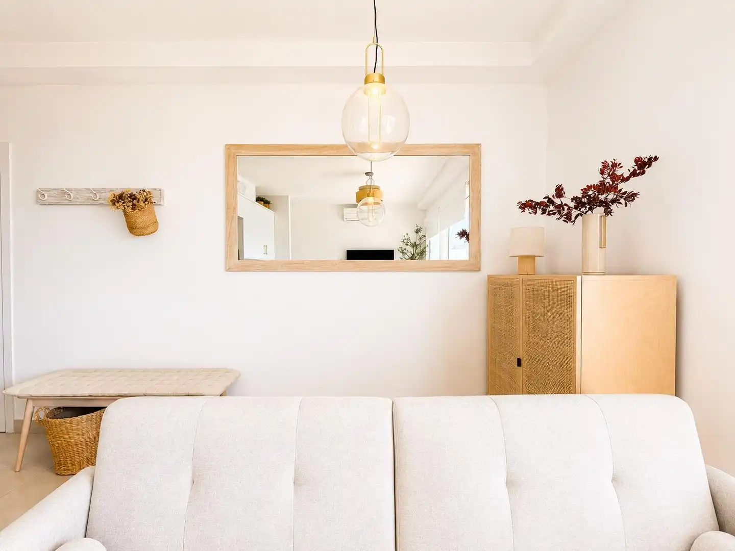 Living room of Flat for rent in Llucmajor  with Air Conditioner, Heating and Private garden