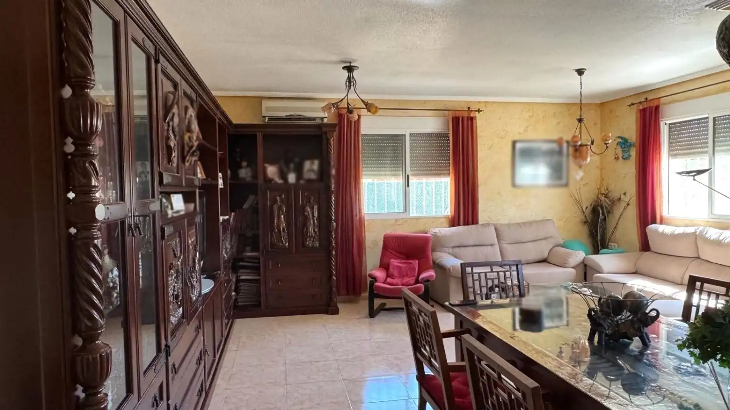 Living room of Houses for sale in Orihuela  with Air Conditioner, Private garden and Storage room