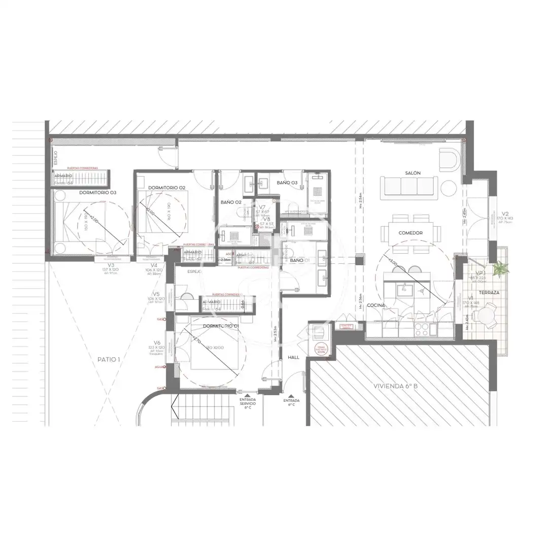 Flat for sale in Madrid  with Air Conditioner, Heating and Terrace