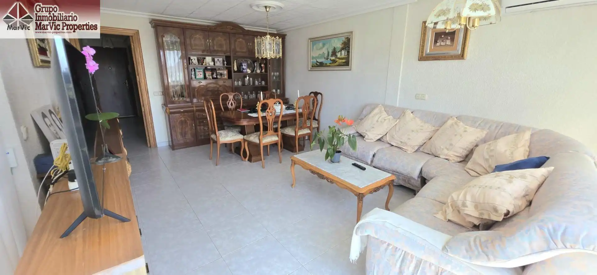 Sala de estar de Apartamento en venta en Benidorm con Aire acondicionado, Jardín privado y Amueblado