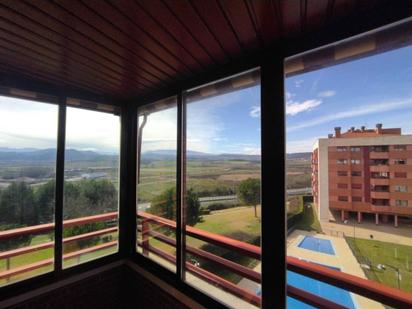 Bedroom of Flat for sale in  Logroño  with Heating, Parquet flooring and Terrace
