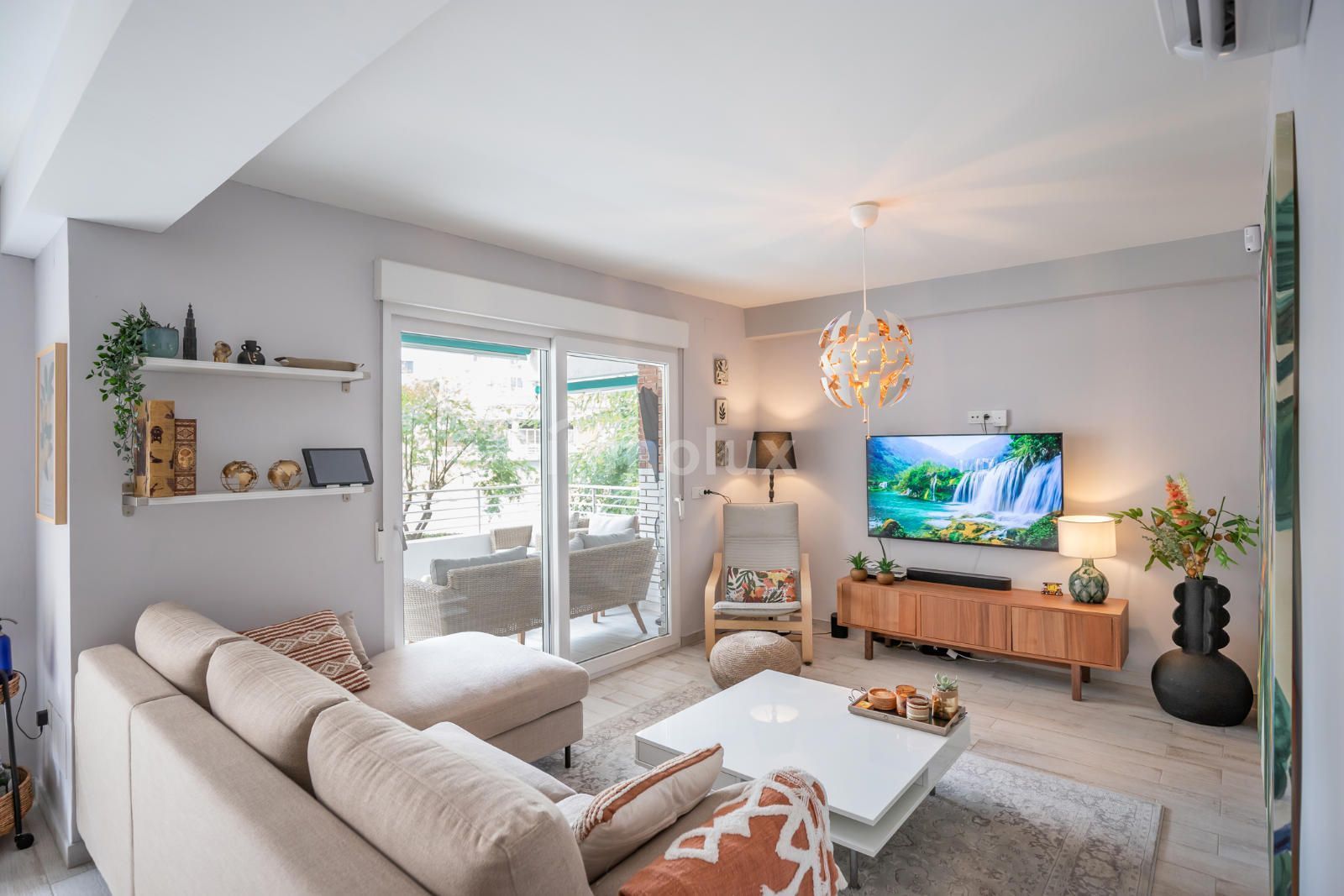 Living room of Flat for sale in Alicante / Alacant  with Air Conditioner, Heating and Terrace