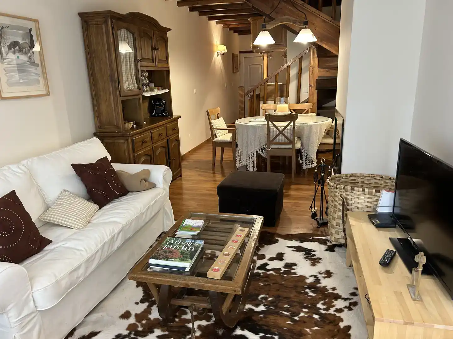 Sala de estar de Casa o chalet en venta en Hermandad de Campoo de Suso con Jardín privado, Parquet y Trastero