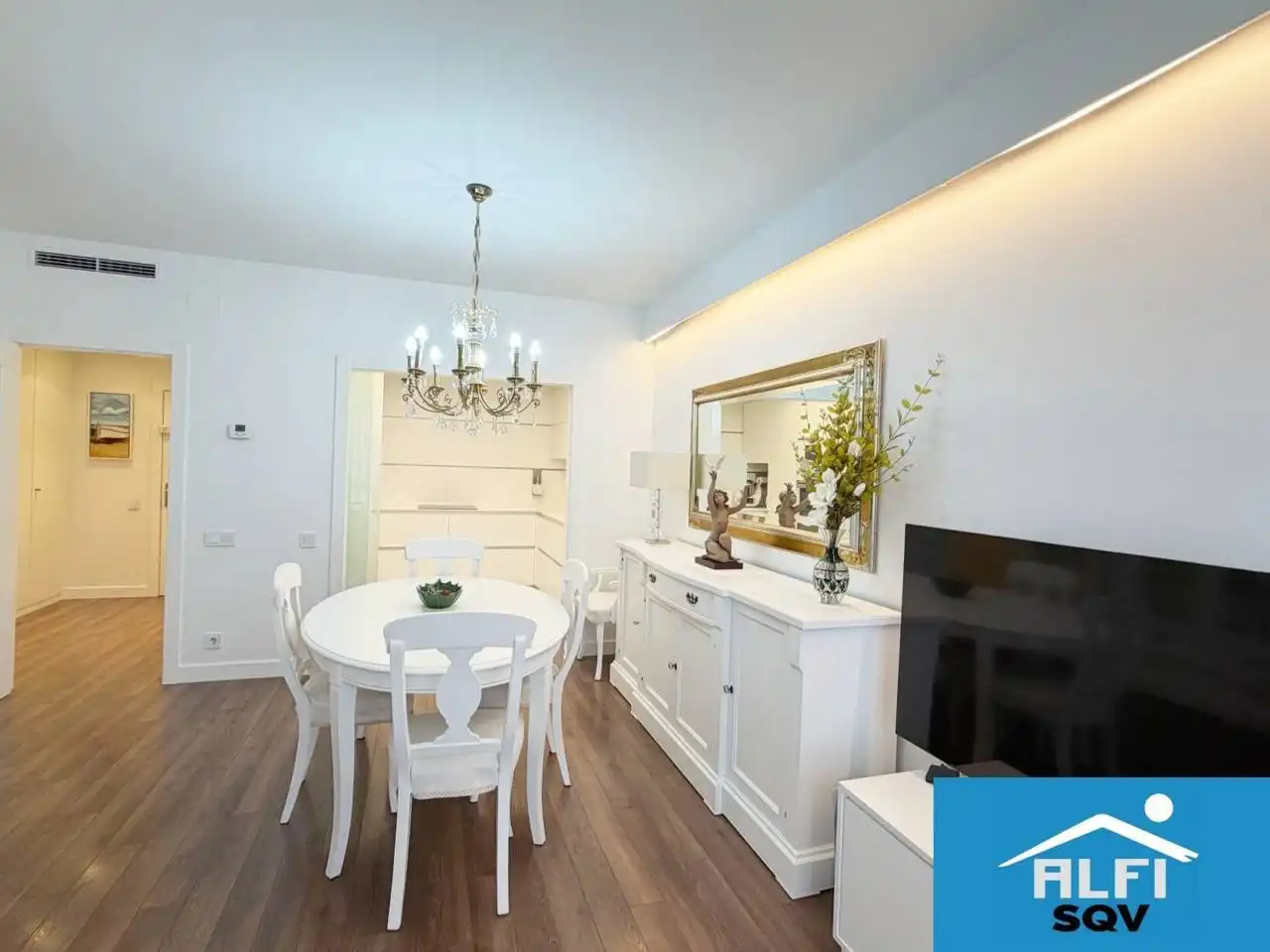 Dining room of Flat for sale in Sabadell  with Air Conditioner, Heating and Parquet flooring