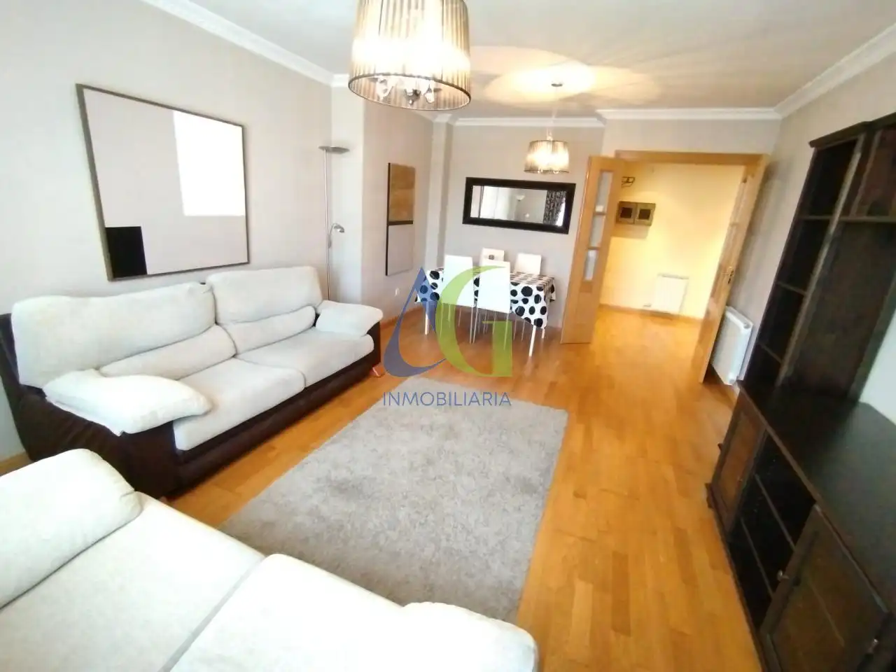 Living room of Flat for sale in León Capital   with Heating, Parquet flooring and Terrace