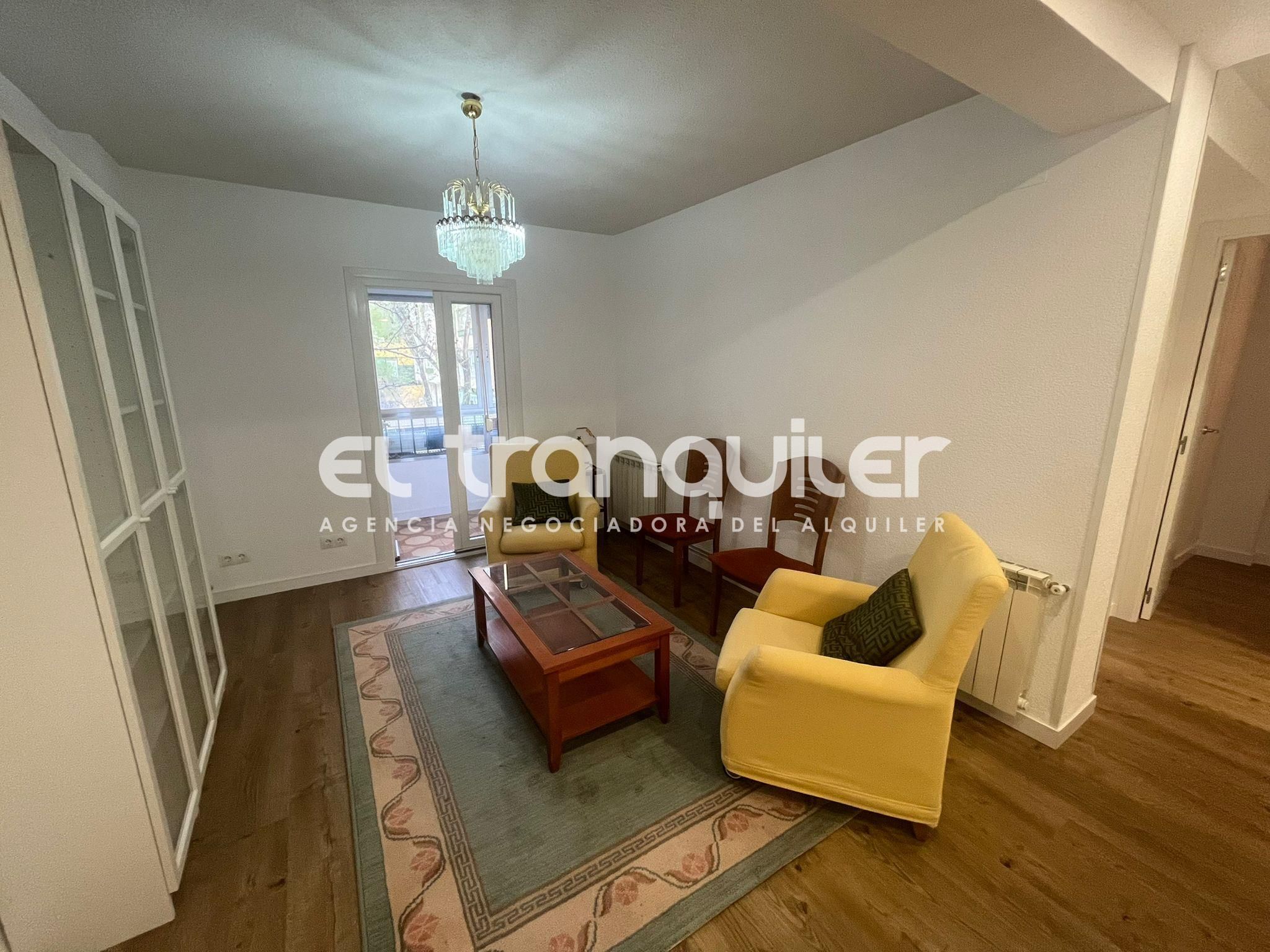 Living room of Flat to rent in  Madrid Capital  with Furnished and Washing machine