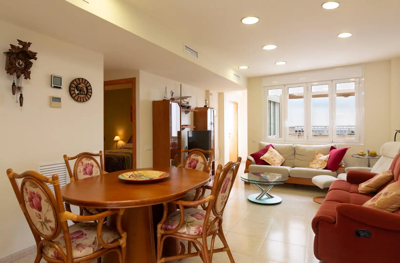 Sala de estar de Dúplex en venta en La Ràpita con Aire acondicionado, Terraza y Balcón