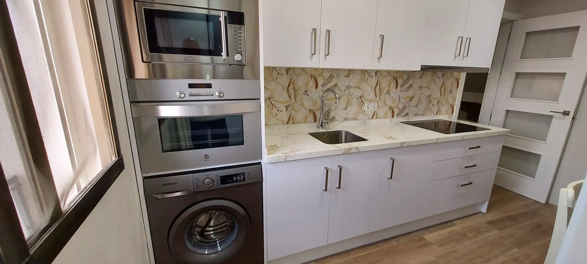 Kitchen of Flat for rent in Málaga  with Air Conditioner and Furnished