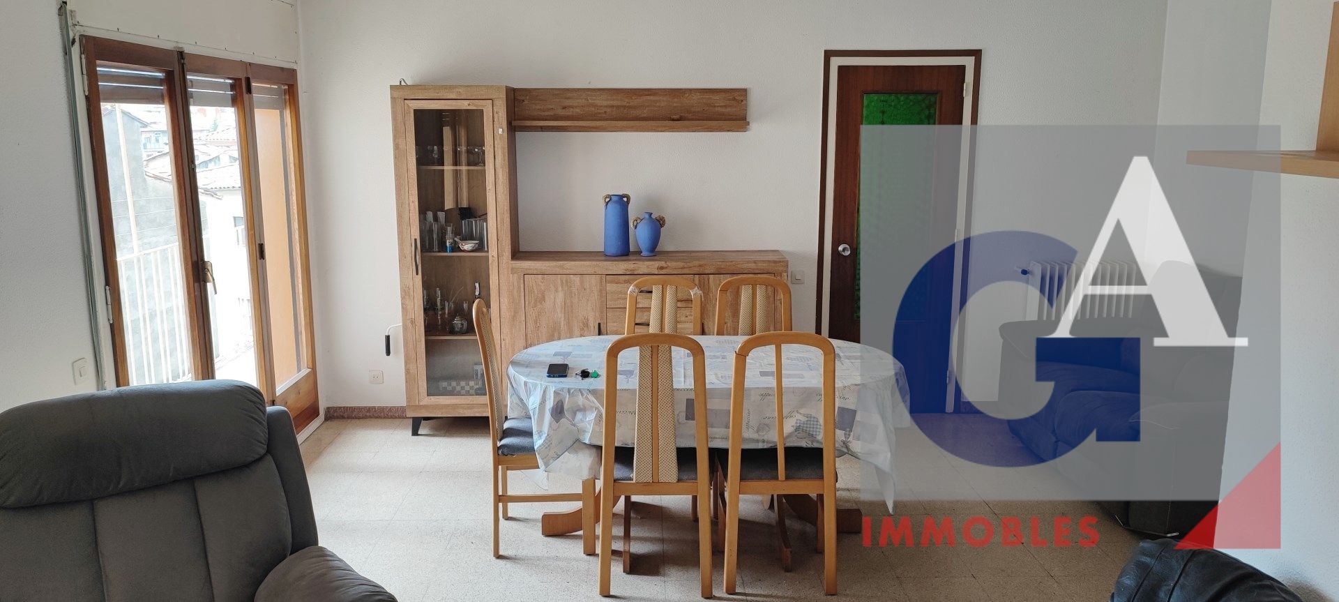 Dining room of Flat for sale in Ripoll  with Heating, Furnished and Balcony