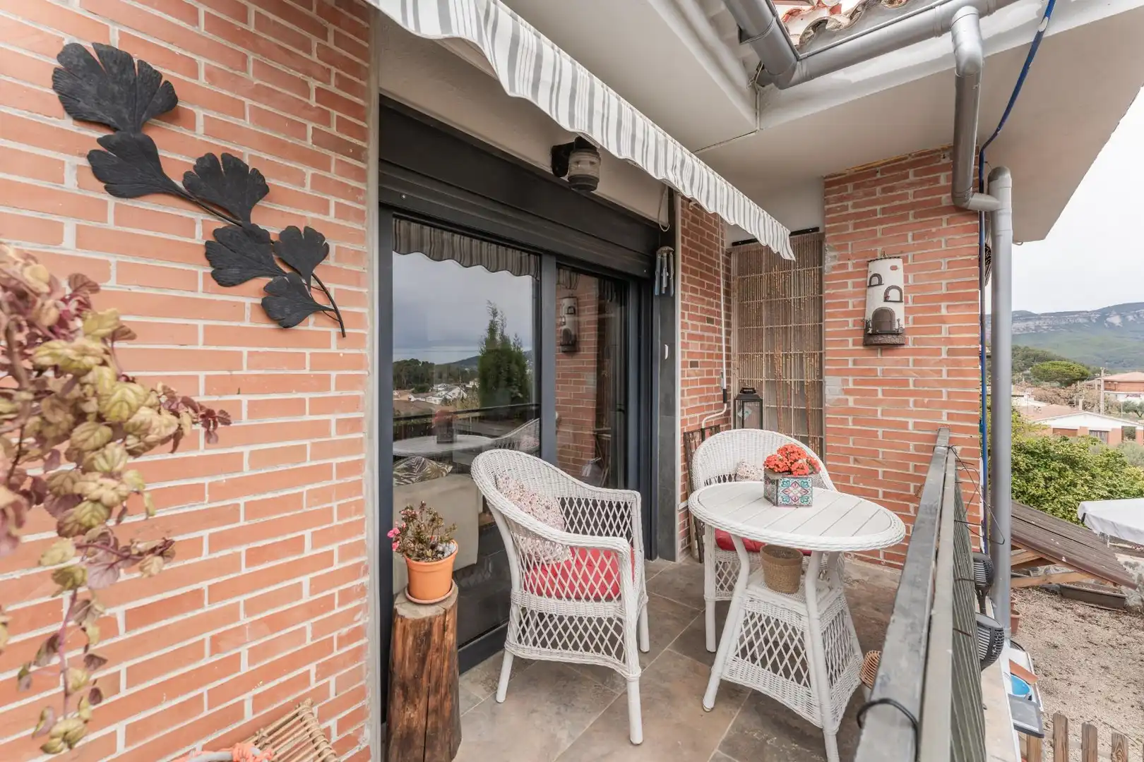 Terraza de Casa adosada en venta en Bigues i Riells del Fai con Aire acondicionado, Calefacción y Jardín privado