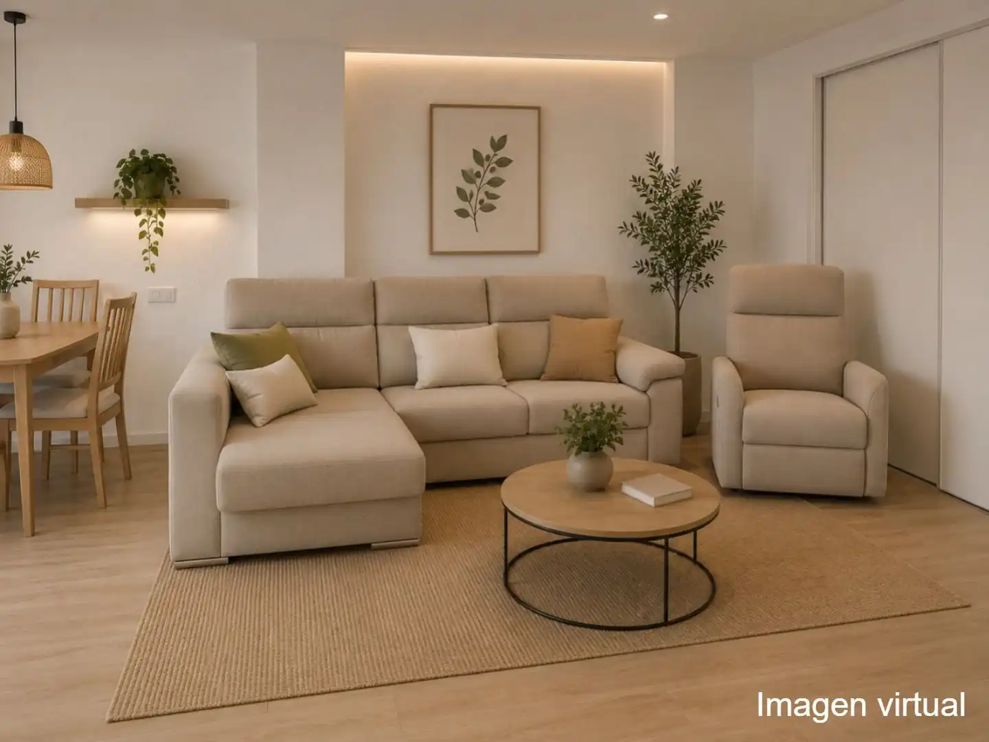 Sala de estar de Piso en venta en Crevillent con Parquet y Balcón