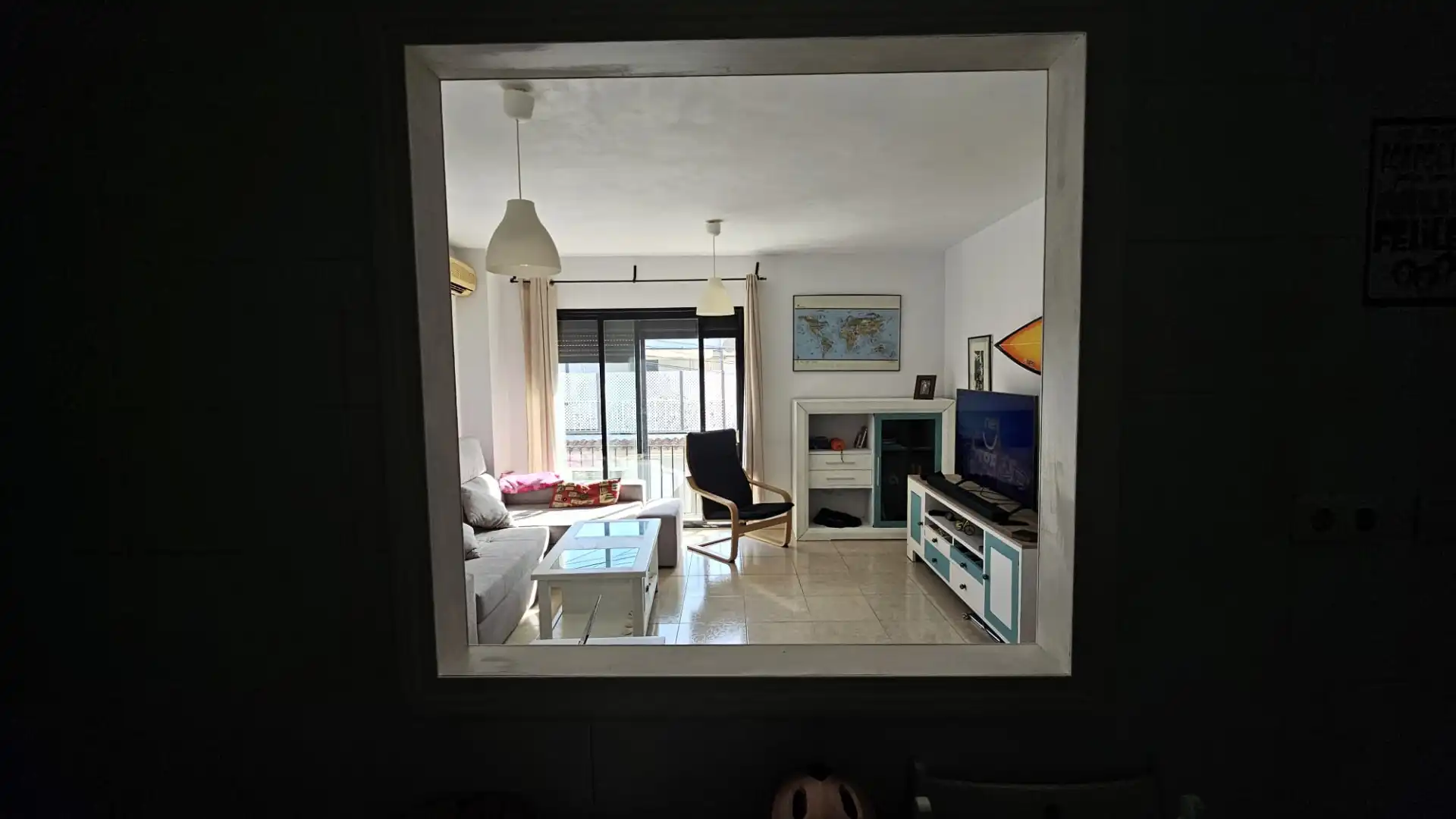 Sala de estar de Piso de alquiler en Málaga con Aire acondicionado y Amueblado