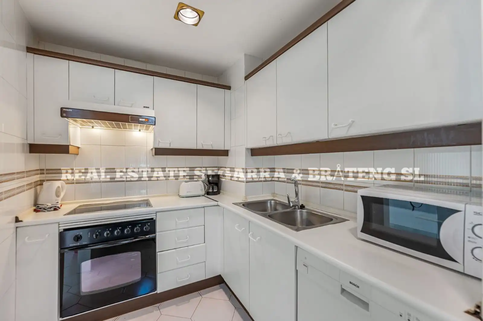 Cuina de Apartament en venda en Mijas amb Aire condicionat, Terrassa i Moblat