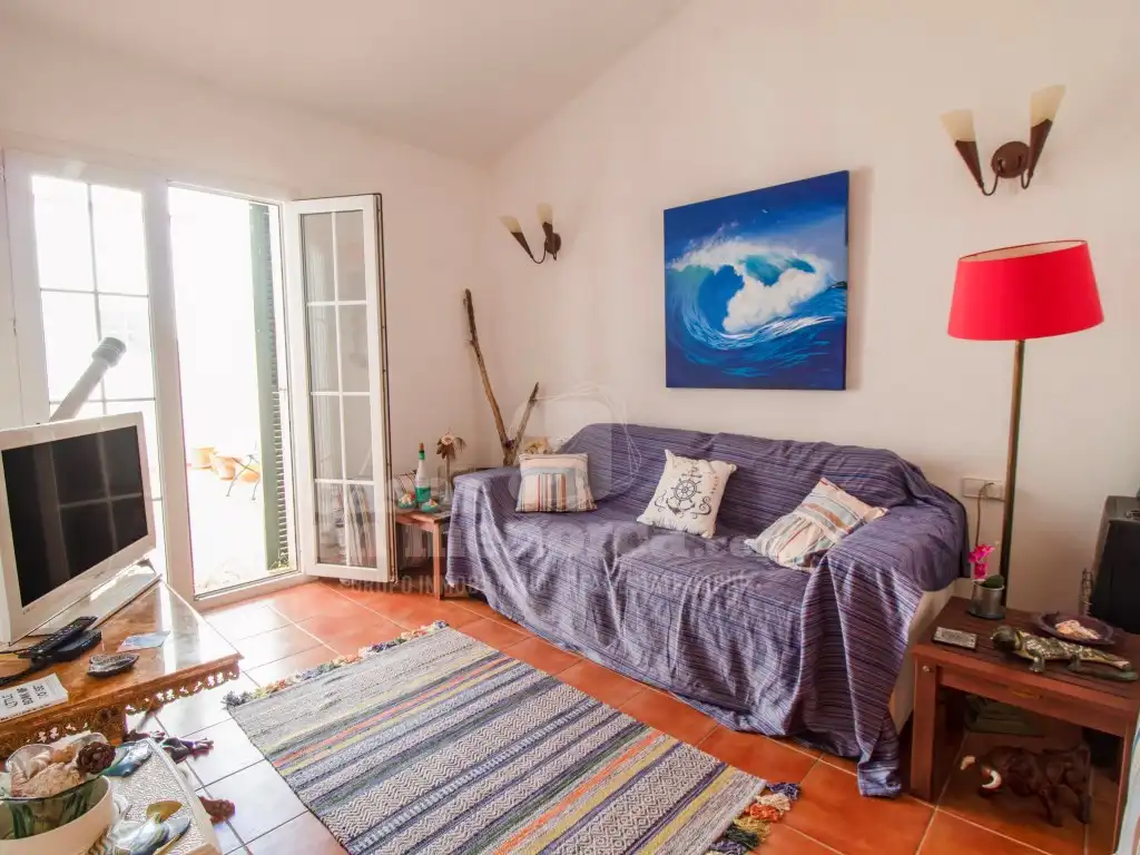 Living room of Houses for sale in Maó - Mahón  with Air Conditioner, Private garden and Swimming Pool