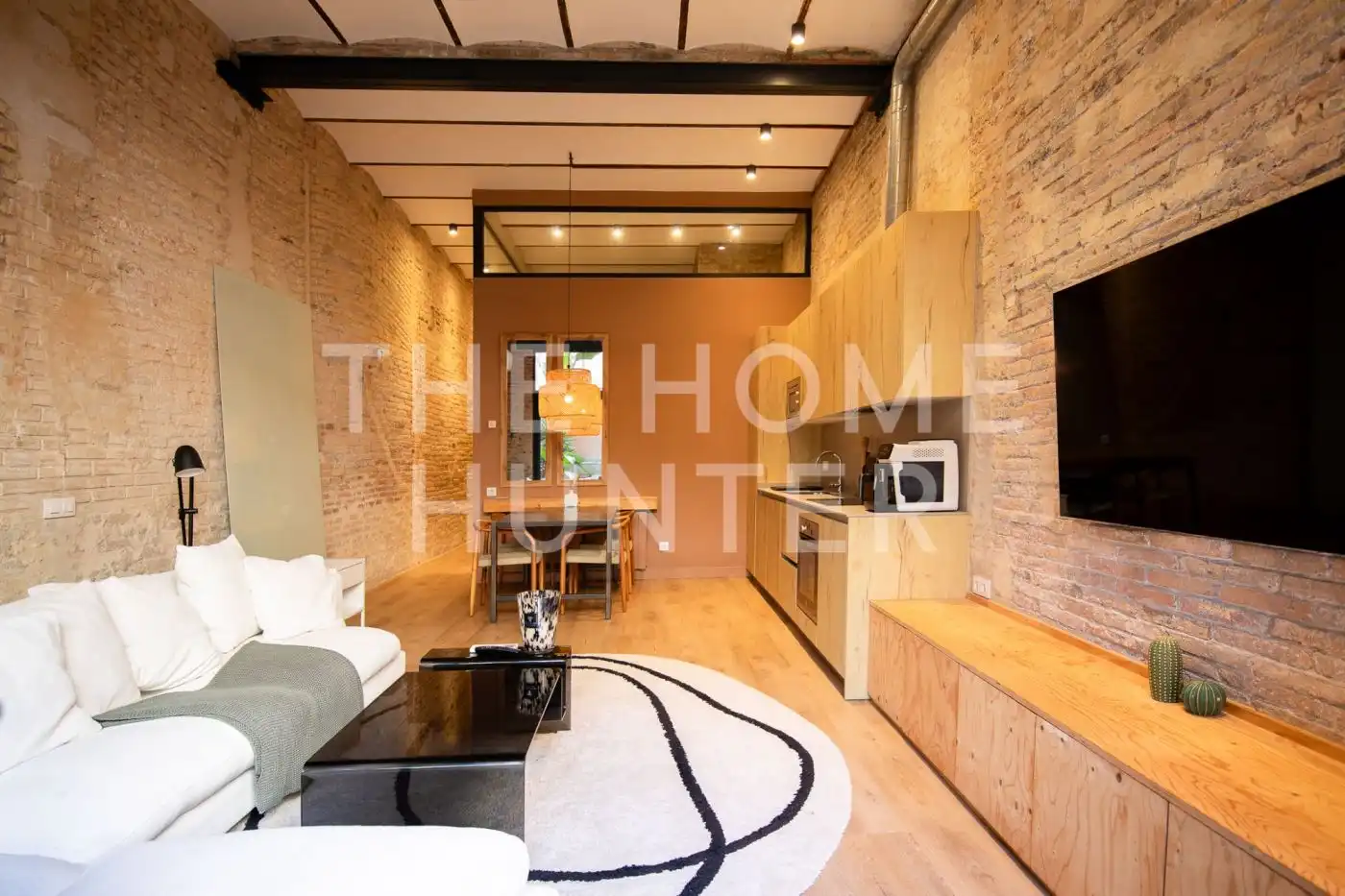Wohnzimmer von Wohnung zum Verkauf in Barcelona mit Heizung, Privatgarten und Terrasse