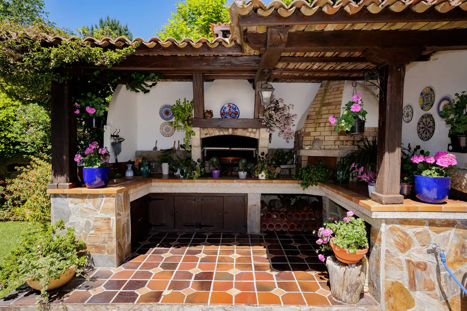 Terraza de Casa o chalet en venta en Sanxenxo con Amueblado