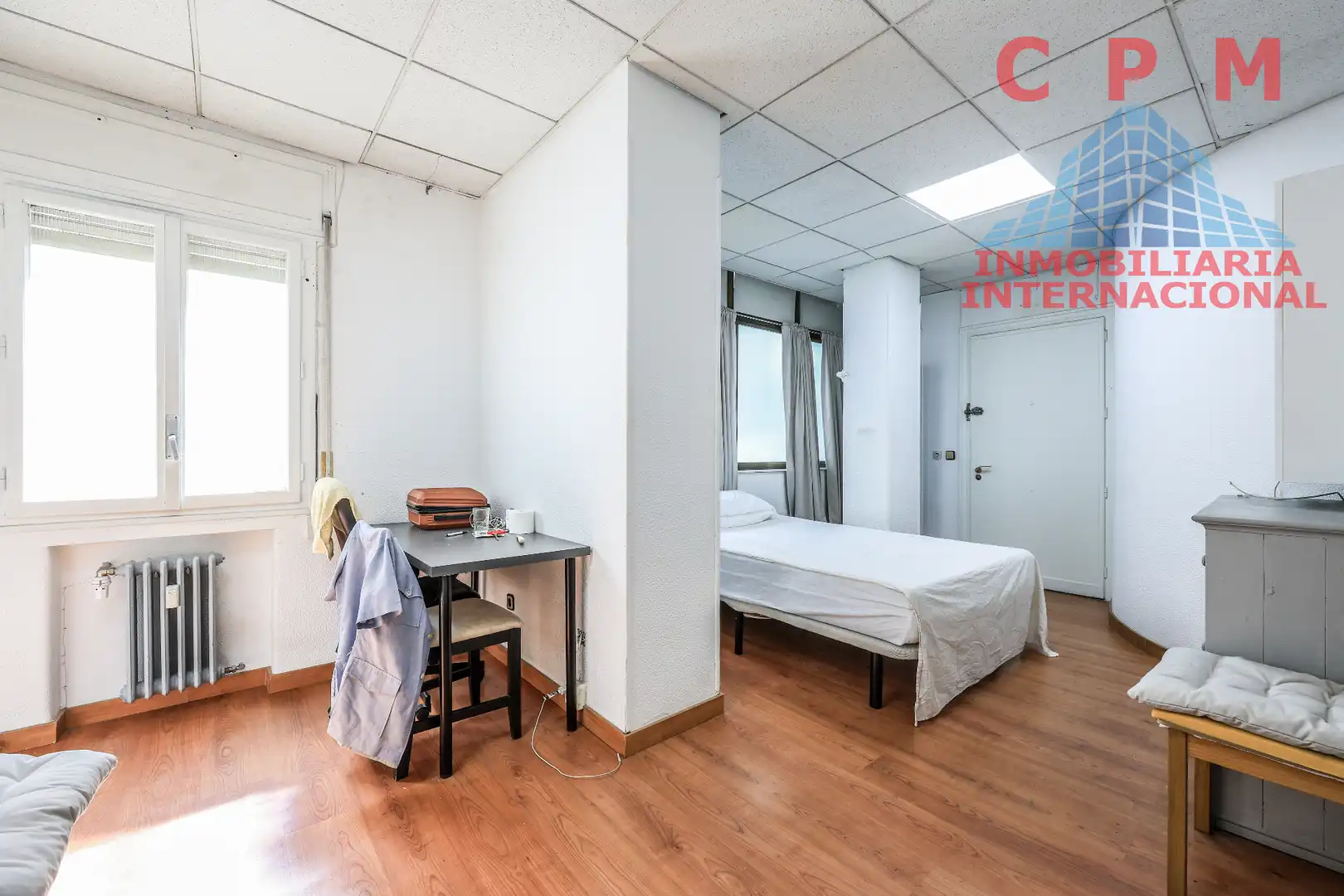 Schlafzimmer von Wohnung zur Miete in Madrid mit Klimaanlage, Heizung und Parkett