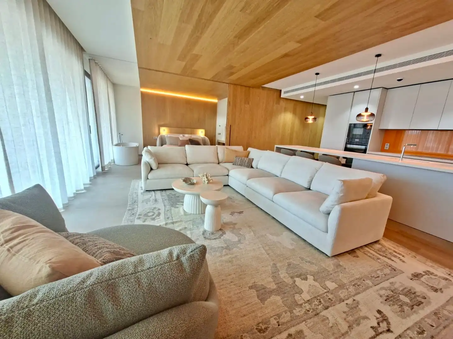 Sala de estar de Apartamento en venta en Fuengirola con Aire acondicionado, Calefacción y Jardín privado