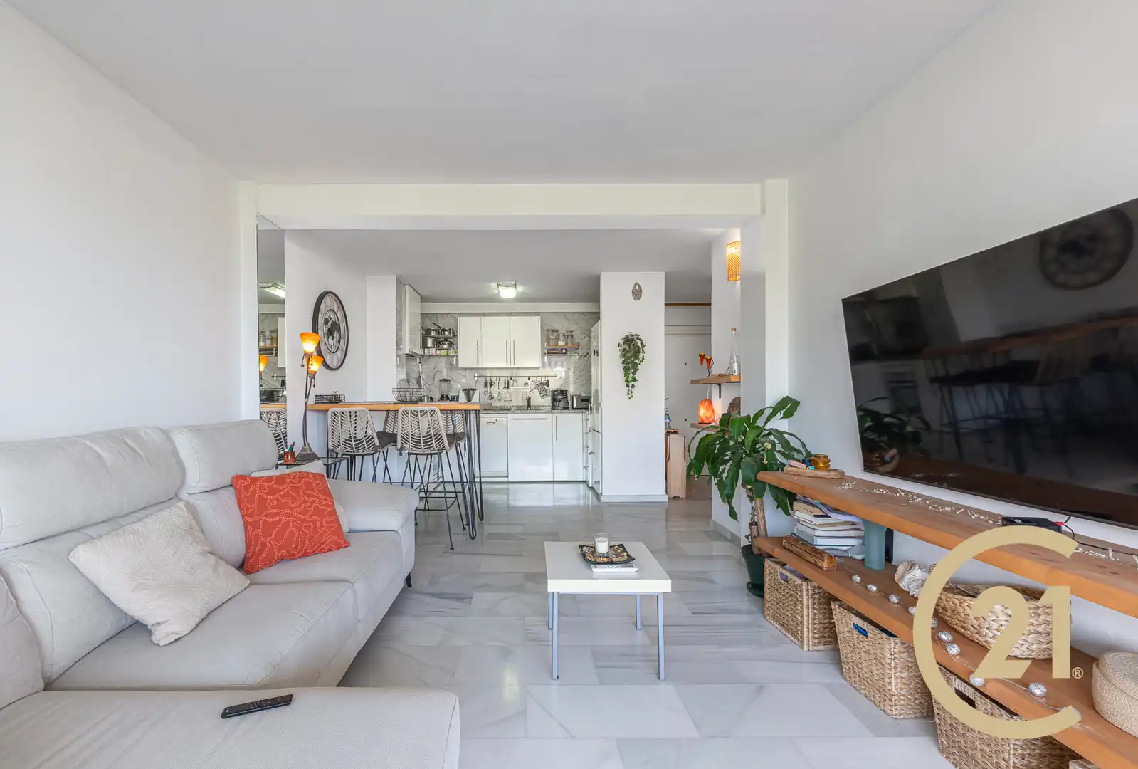 Sala de estar de Piso en venta en Marbella con Aire acondicionado y Terraza