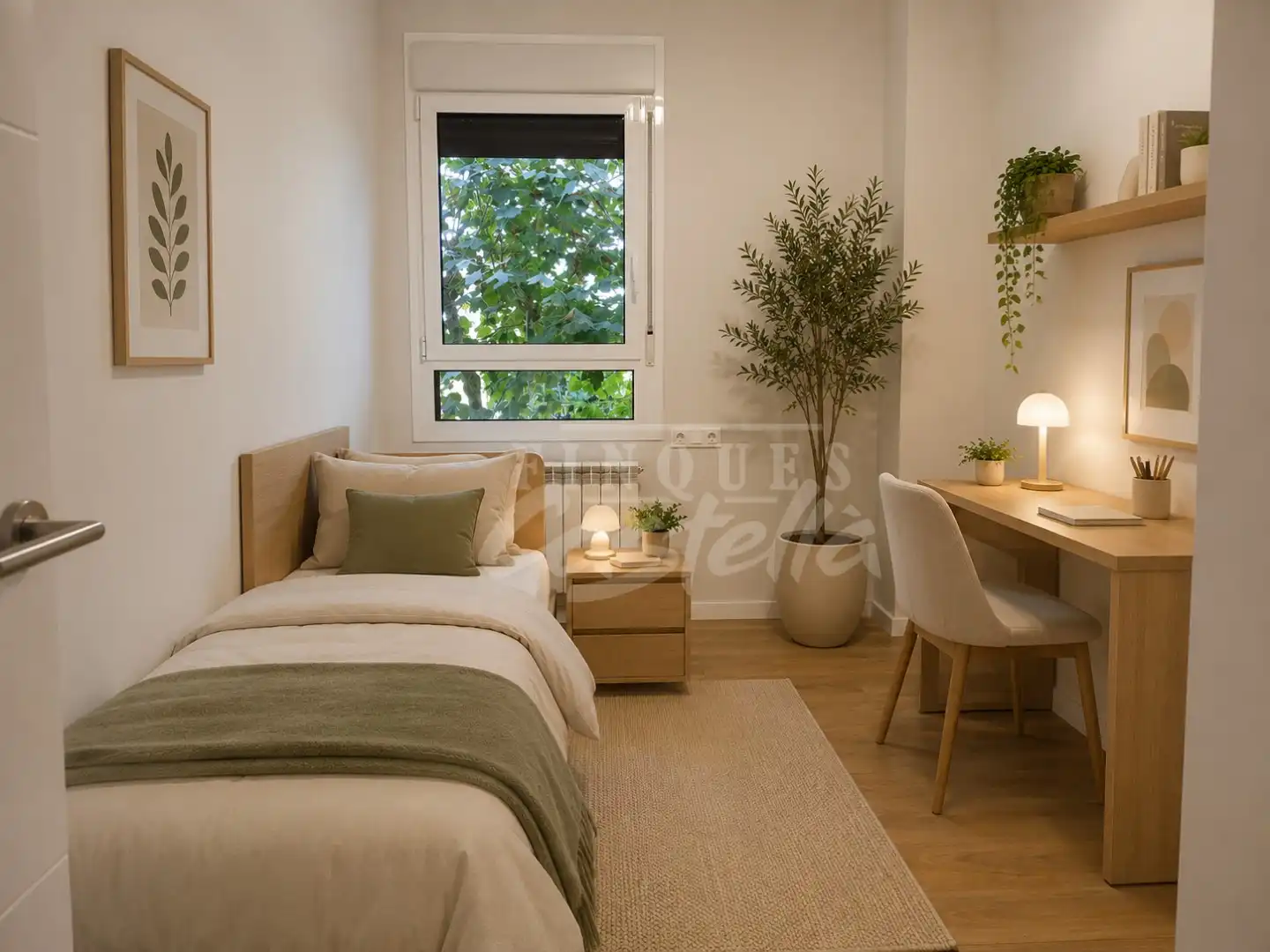 Schlafzimmer von Wohnung zur Miete in Mataró mit Klimaanlage, Heizung und Terrasse