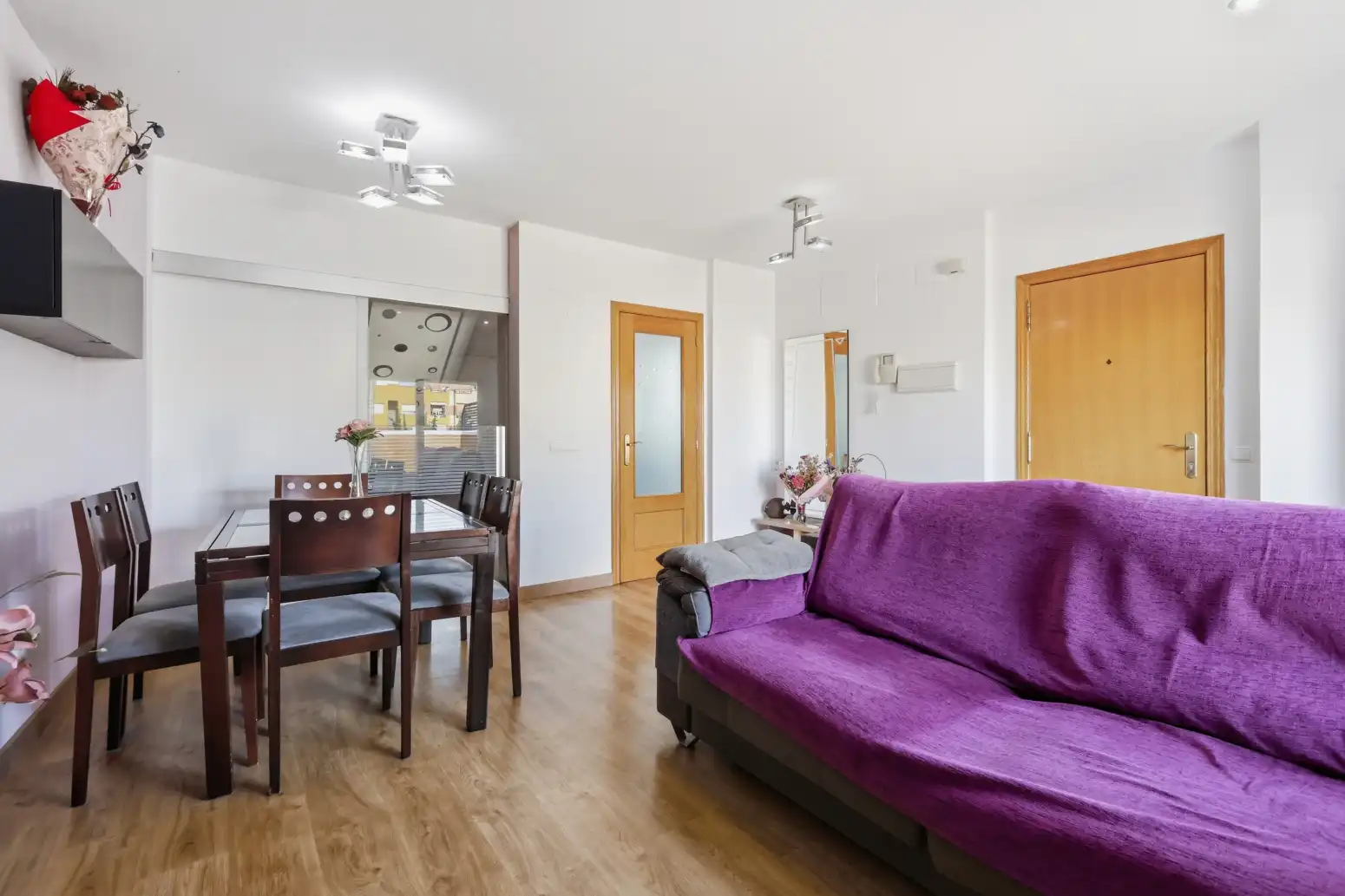 Sala de estar de Piso en venta en Málaga con Aire acondicionado, Parquet y Terraza