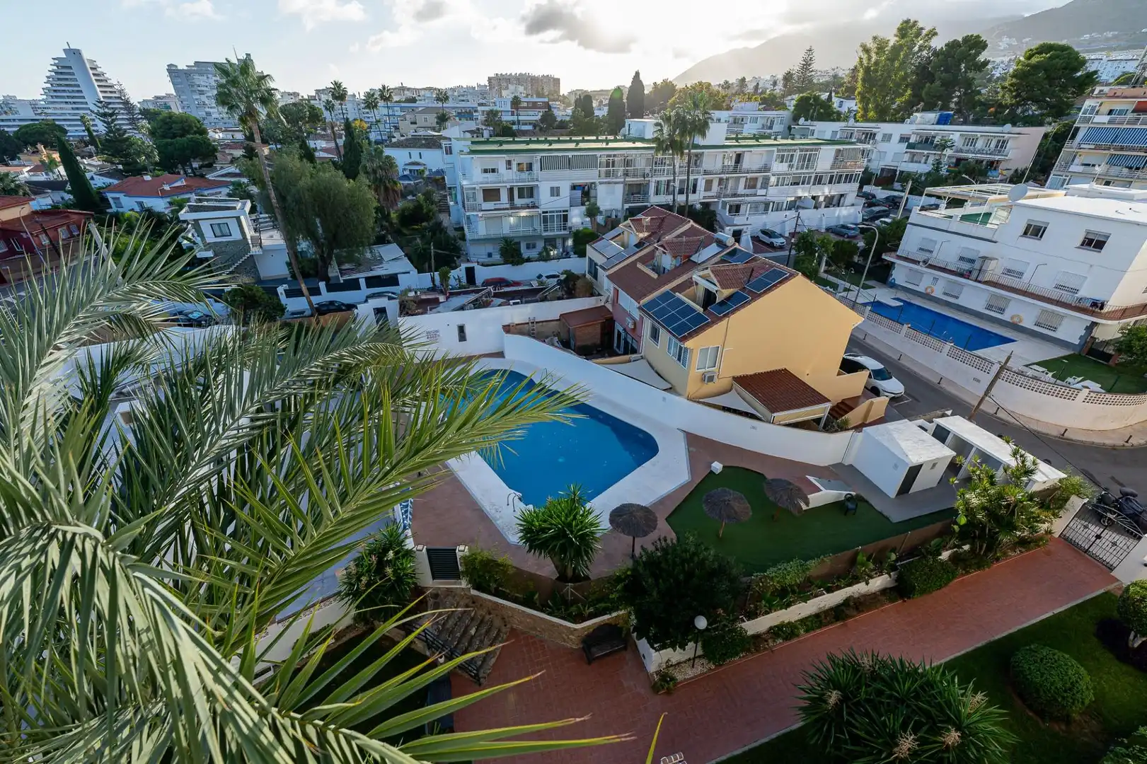 Vista exterior de Apartamento en venta en Benalmádena con Aire acondicionado, Calefacción y Jardín privado