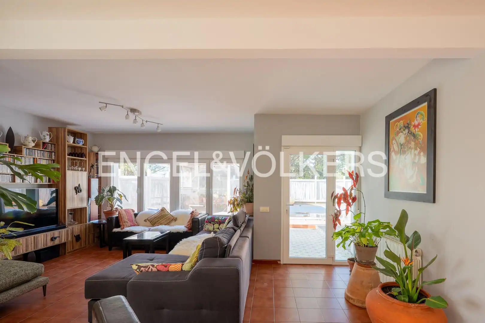 Living room of Houses for sale in Galapagar  with Heating, Private garden and Parquet flooring