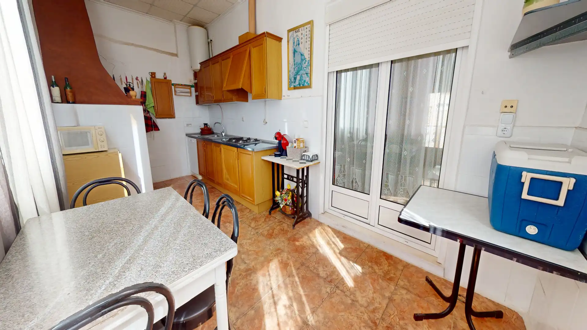 Küche von Wohnung zum Verkauf in Sax mit Klimaanlage, Terrasse und Balkon