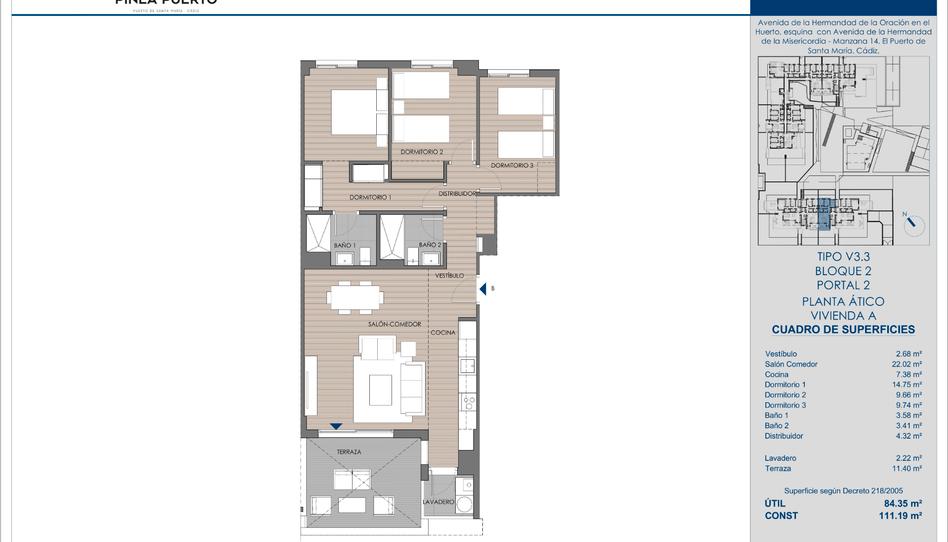 Foto 1 de Pis en venda a Avenida Hermandad Oracion en el Huerto, 22, El Juncal - Vallealto, Cádiz