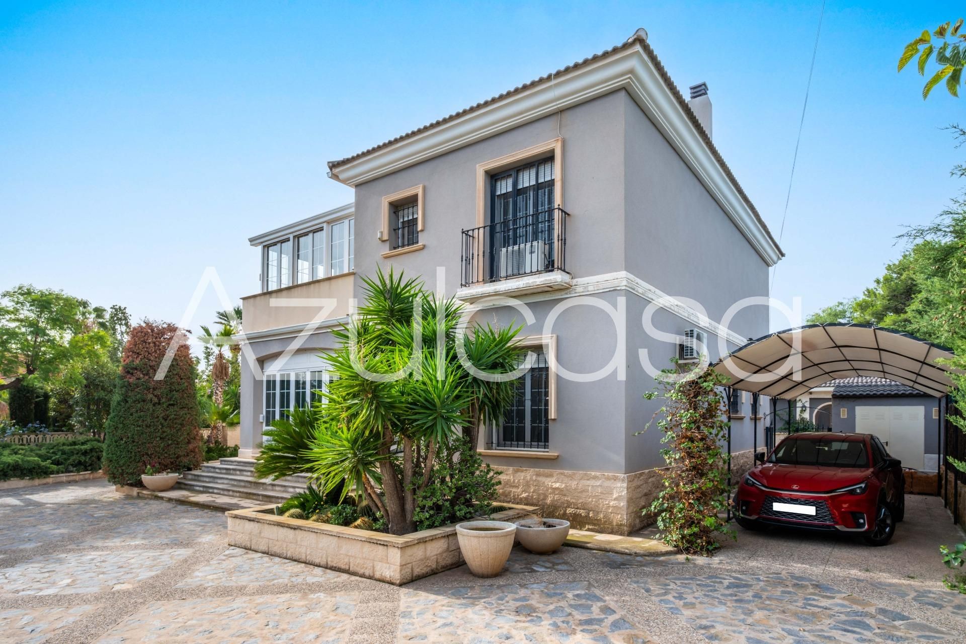 Vista exterior de Casa o chalet en venta en Alicante / Alacant con Aire acondicionado, Calefacción y Jardín privado