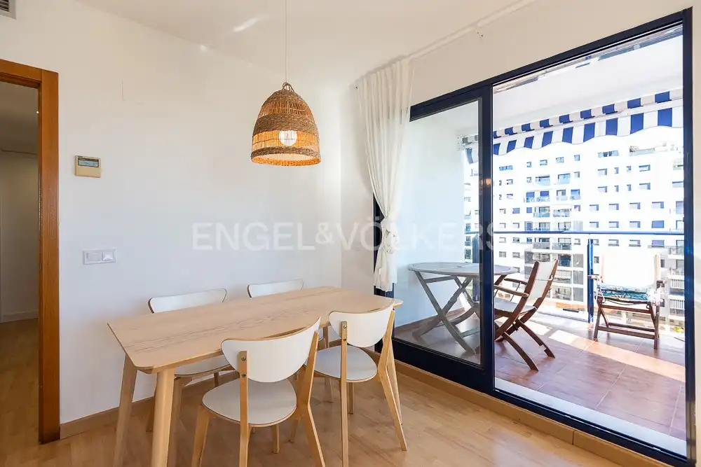 Balcony of Flat for rent in La Pobla de Farnals  with Air Conditioner, Heating and Private garden