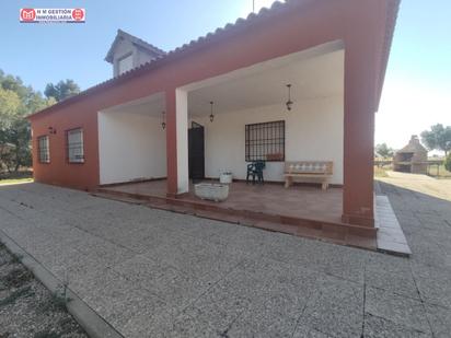 Vista exterior de Casa o xalet en venda en Alcázar de San Juan amb Jardí privat, Terrassa i Piscina