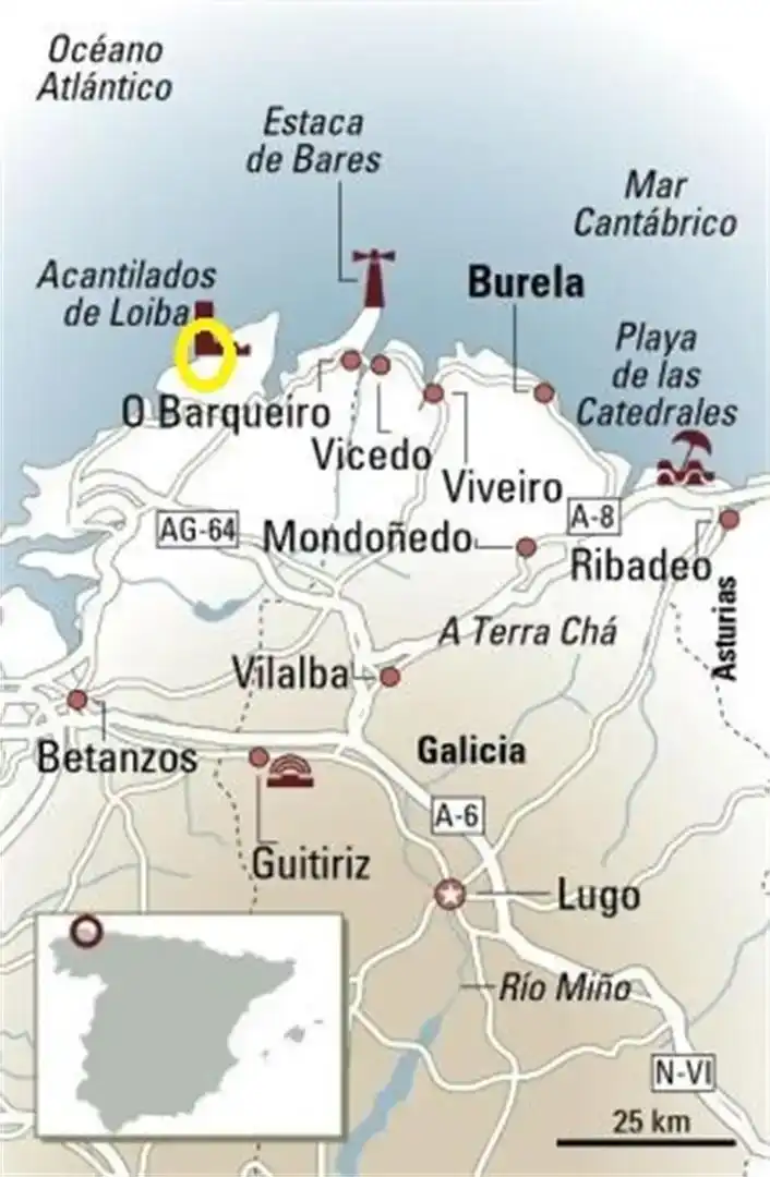 Exterior view of Land for sale in Ortigueira