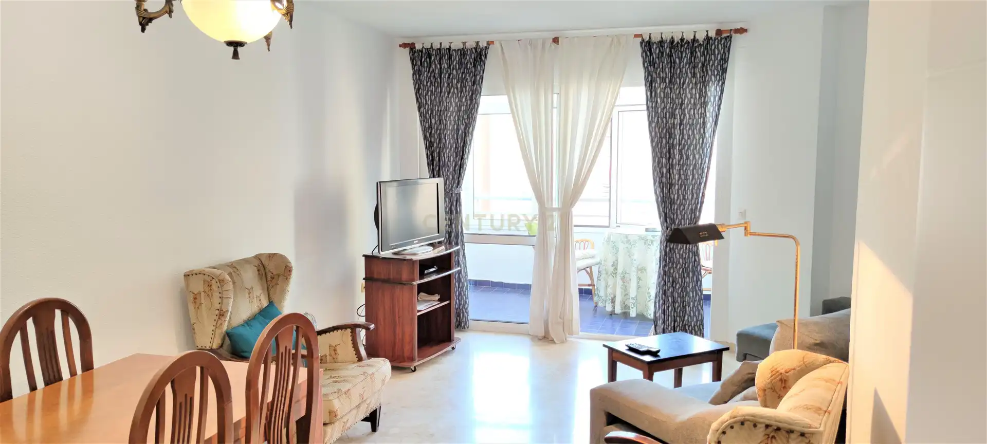 Wohnzimmer von Wohnung zur Miete in Málaga mit Klimaanlage