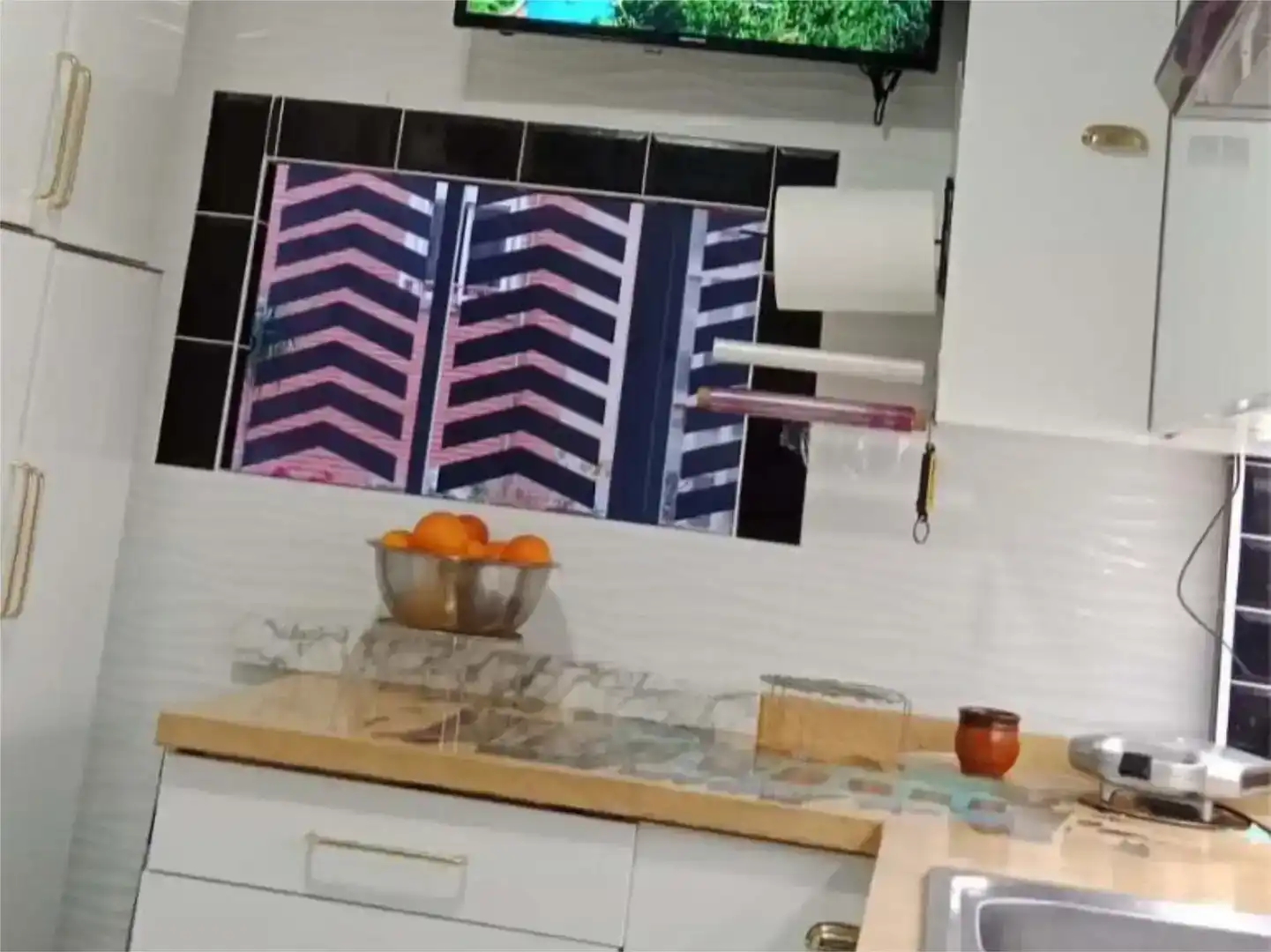 Küche von Wohnung zur Miete in  Valencia Capital mit Balkon