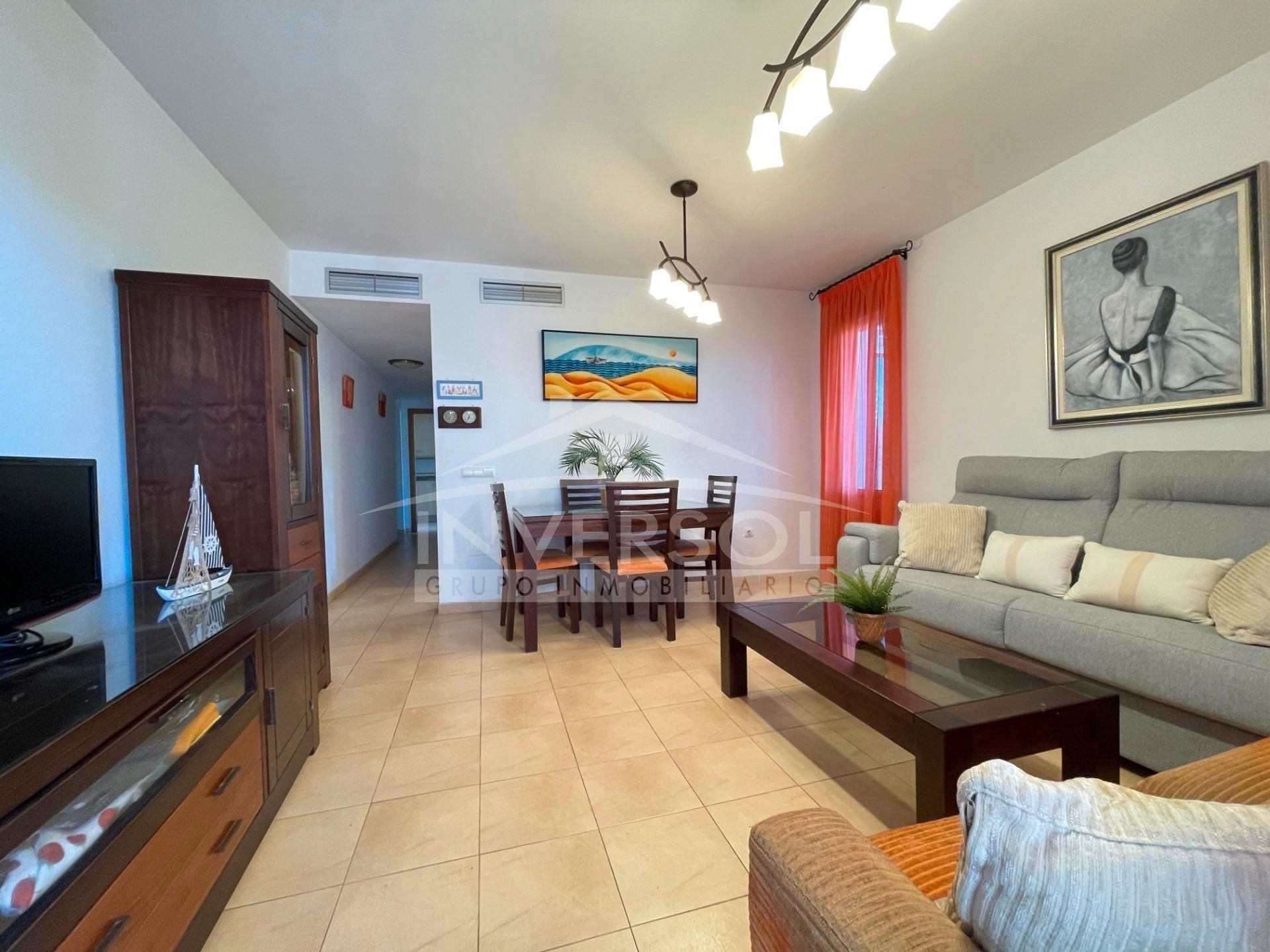 Living room of Flat for sale in El Ejido  with Terrace, Storage room and Furnished