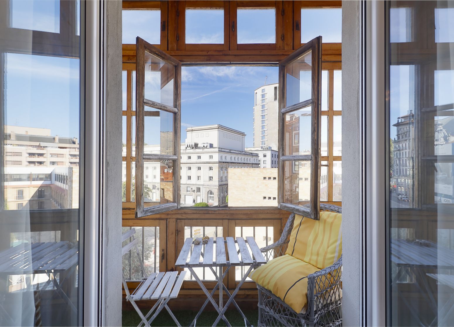 Balcony of Flat for sale in Oviedo   with Heating, Parquet flooring and Balcony